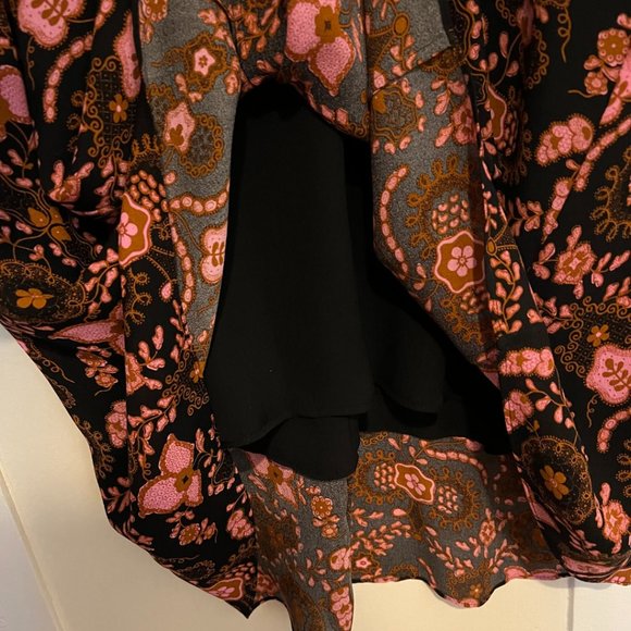 A.L.C. Emile Silk Floral High Low Cold Shoulder Dress Size 4 - Picture 5 of 7